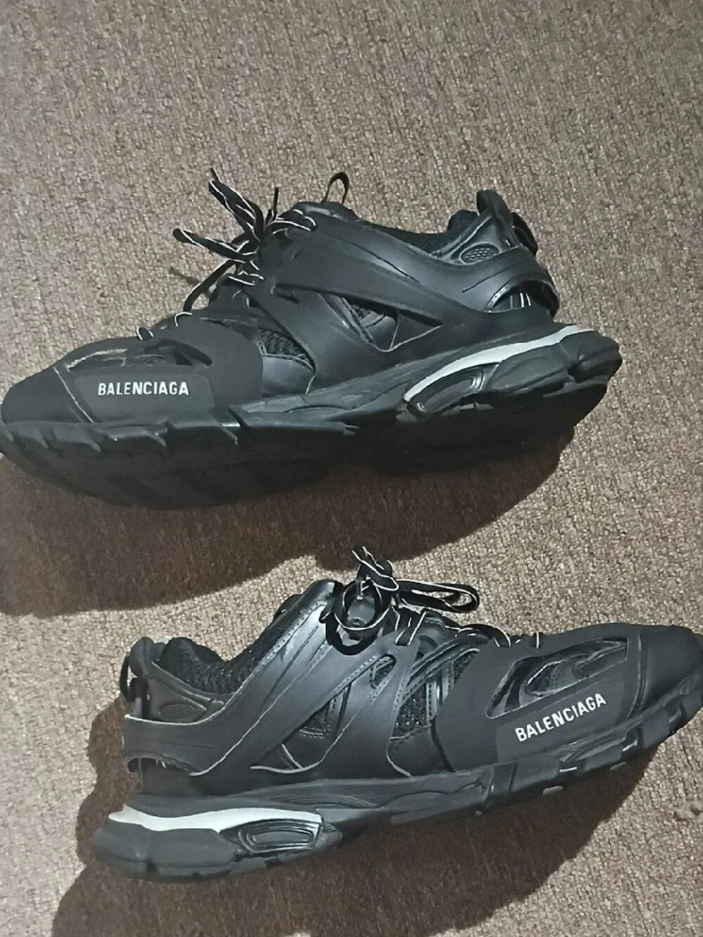 Balenciaga Men's Black Chunky Track Sneakers